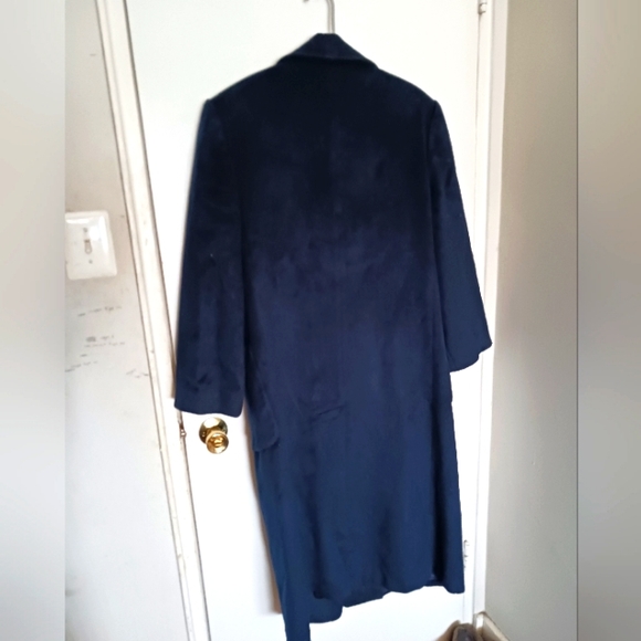 Vintage Prima Lana wool coat in blue - Picture 5 of 6